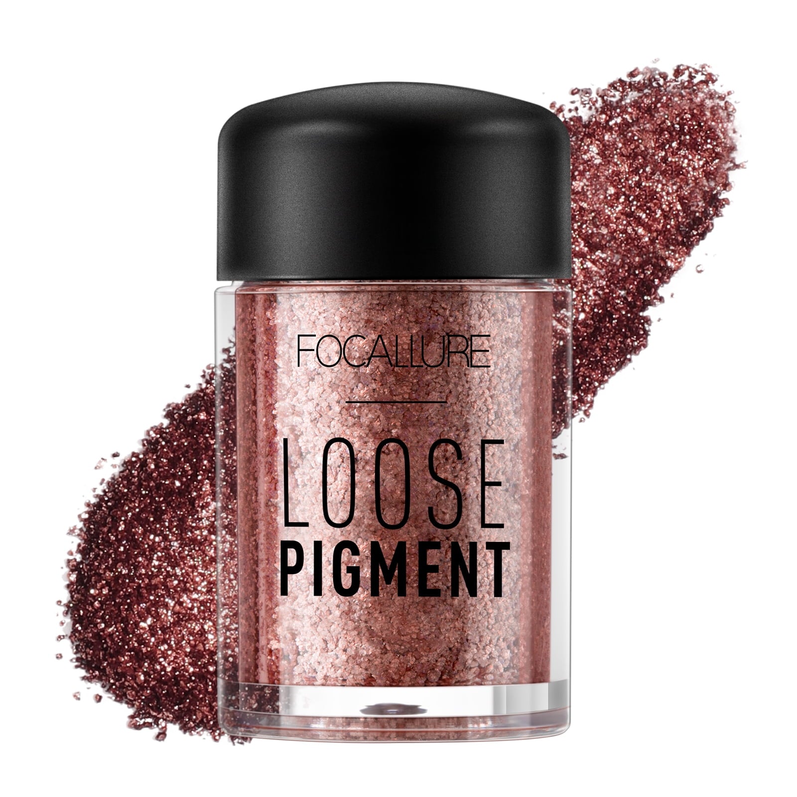 FOCALLURE Mineral Eyeshadow Pigment,Waterproof Lasting Glitter Eye shadow,MUSEUM BRONZE